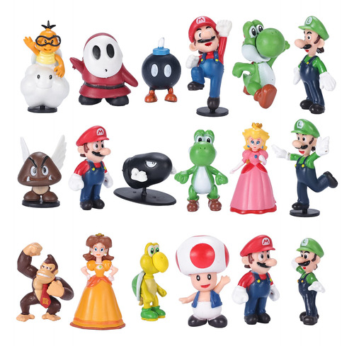 Jnzch Mario Toys Bros Super Mary Princess, Tortuga, Seta, Or