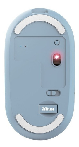 Imagen 3 de 5 de Mouse Inalámbrico Bluetooth Trust Puck Azul Recargable