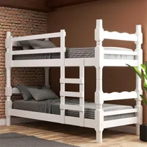 Comprar Beliche Mad Maciça - Vira 2 Camas Porto Multimóveis Vcr4138 Cor Branco