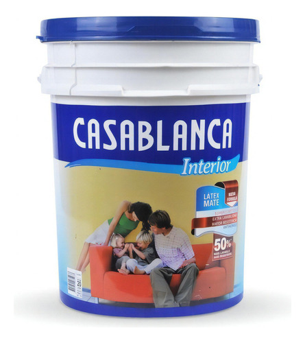 Latex Interior Antihongo Mate Casablanca 20l Color Blanco
