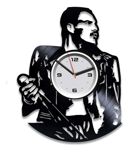 Reloj De Pared De Vinilo Kovides Freddie Mercury Queen De Vi