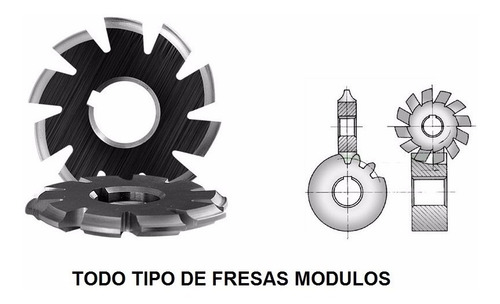 Fresa Modulo 0,75x20 Todos Los Dientes Hss She
