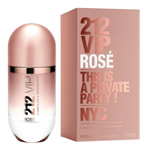 Carolina Herrera 212 Vip Rosé Perfume Fem. - Edp 50ml Blz