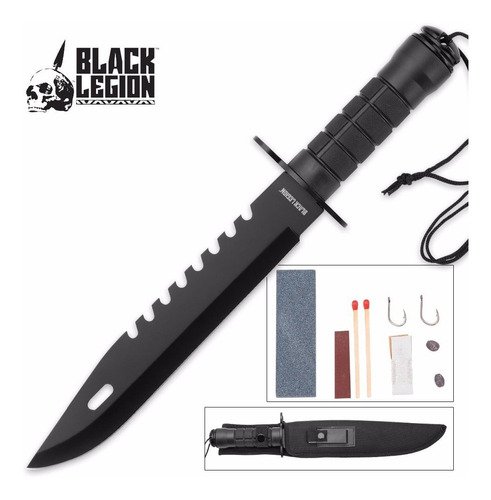Cuchillo Bayoneta Black Legion De Supervivencia Militar 38cm
