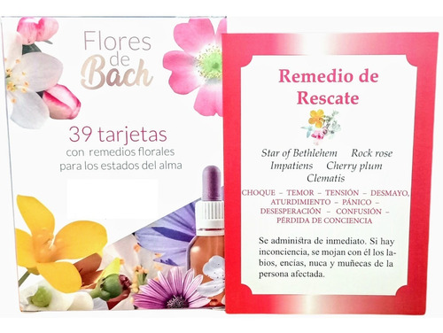 Flores De Bach Tarjetas Con Descripcion A Color, 39 Tarjetas | Envío gratis