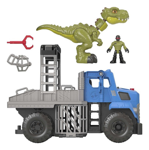 Fisher-price Dino Hauler Vehículo Con Dinosaurio T. Rex 5 Pz