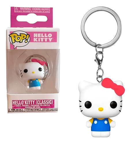 Llavero Funko Hello Kitty Classic Hello Kitty Amigos Azul Claro