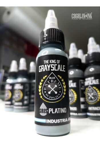 Imagen 8 de 10 de Tinta Tattoo Extreme Set King Of Gray Scale X 7oz Tatuar