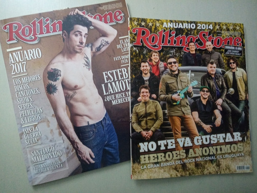 Rolling Stone Pack X 2 Anuario 2014 Y Anuario 2017 Lamothe