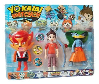 Yo Kai Watch Muñecos 20cm Articulados 20cm + Acs+ 3 Medallas