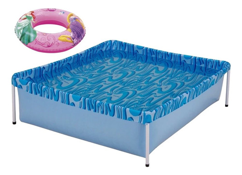 Kit Piscina De Armação Infantil 400 L + Boia Inflável Prince