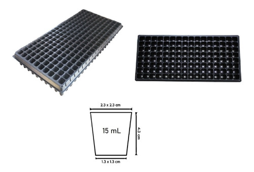 3 Charolas  Semillero De 128 Cavidades