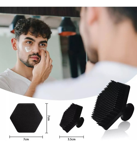 I Cepillo Limpiador Facial Exfoliante Para Hombres Silicona