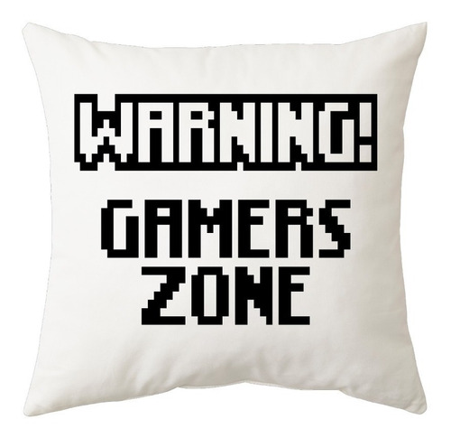 Warning! Gamers Zone Almohadon Friki Tu Eres