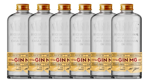 Gin Mg London Dry 700ml Importado España Artesanal Caja X6