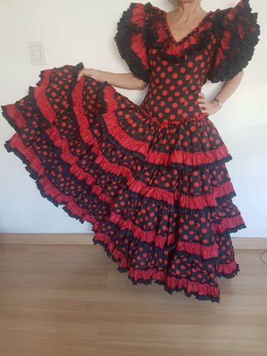 Vestido De Baile Flamenco Original De Sevilla. Sin Uso