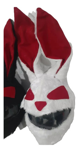 Funda Para Casco Moto Peluche Conejo Hallowen