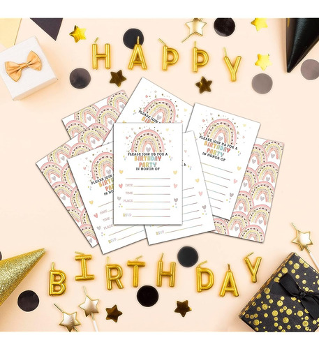 Tarjetas De Invitación De Fiesta De Cumpleaños Para Niños, I
