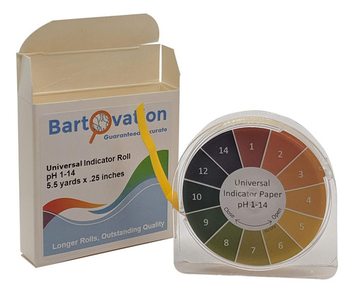 Rollo De Papel Universal Para Prueba De Ph 1-14, Amplio Rang