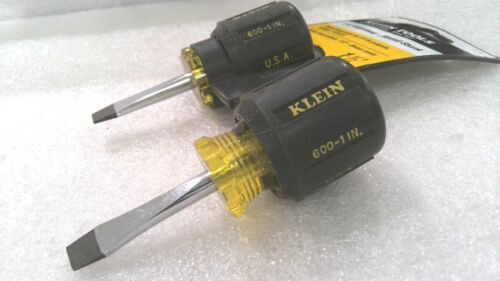 Klein Tools 600-1 In Flat Head Screwdriver, 1-1/2 , 1/4  Kbk