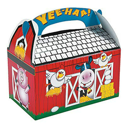 8 Farm Barnyard Animal Treat Boxes.