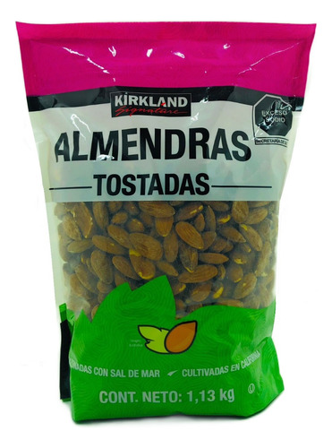 Almendras Tostadas Kirkland Bolsa 1.1 Kg Con Sal De Mar