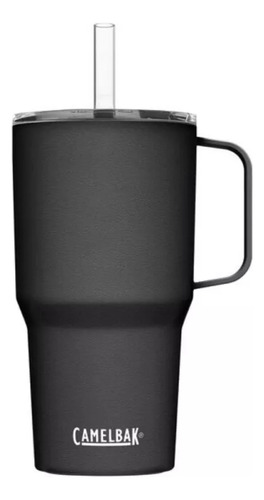 Termo Outdoor Camelbak Horizon Tall Con Popote 710 Ml/ 24 Oz Color Negro