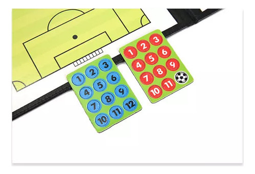Prancheta Tática Magnética Futebol Imã Campo Bolsa Zíper