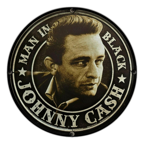 #184 - Cuadro Decorativo Vintage / Johnny Cash No Chapa 