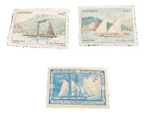 Comprar Monaco Lote Sellos Usados Barcos Clásicos A Vela Muy Bellos