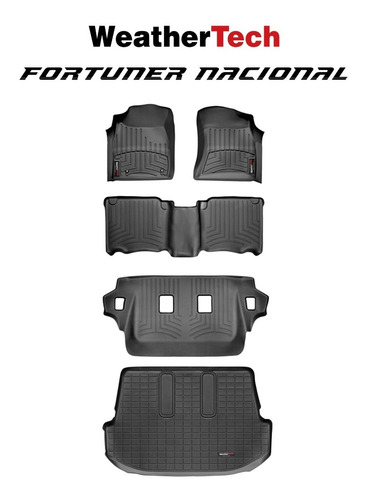 Weathertech Fortuner Nacional 2010 Negra