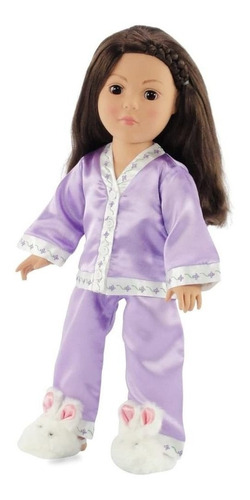 18 inch Doll Lavanda Pajama Set | Fits 18&#34; American Gi.