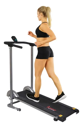 Sunny Health & Fitness Sf-tm - Caminadora Manual, Color Gri.