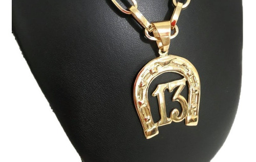 Imagem 2 de 2 de Pingente Ferradura 10 Gramas Ouro 18k 750