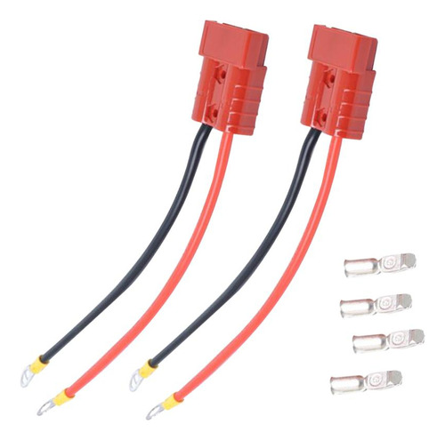 2 Piezas 25cm Cable 10-12 Awg Rápida De Enchufe De De 50amp