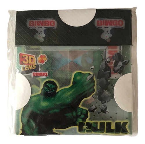 The Incredible Hulk 3d Lens Bimbo Cards Tercera Dimension