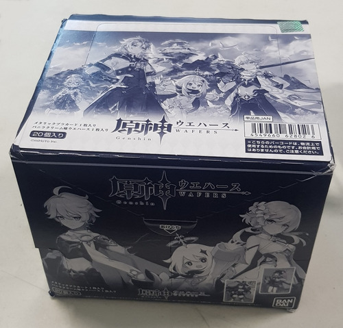 Genshin Impact Bandai Wafer Caja Con 20 Sobres Nueva !!!