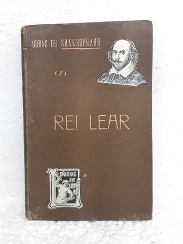 Rei Lear Obras De William Shakespeare Livro 1905 Capa Dura