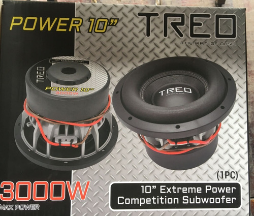 Subwoofer Treo Power 10 Pulgadas Spl Open Show 1500w Rms 