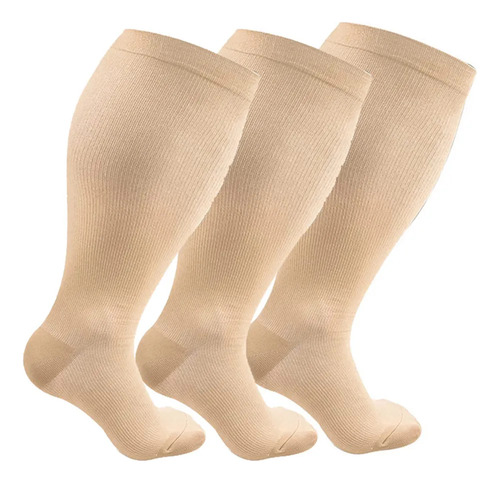 Calcetines De Compresión De Nailon Para Pantorrillas Anchas