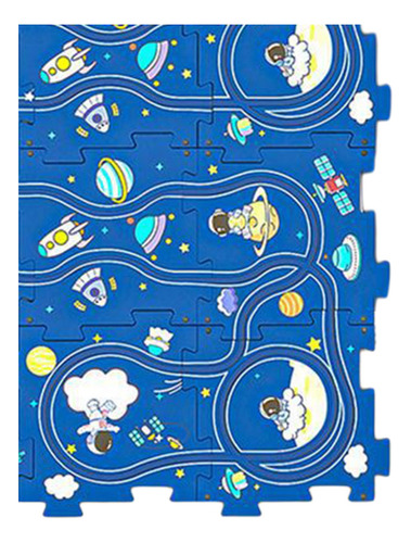 Juego De Pista De Rompecabezas Modelo Espacial 16 Piezas.
