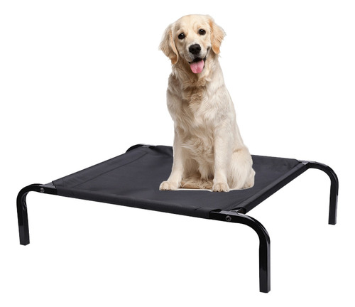 Cama Elevada Para Mascotas Mediana Con Malla Lavable  Apto 