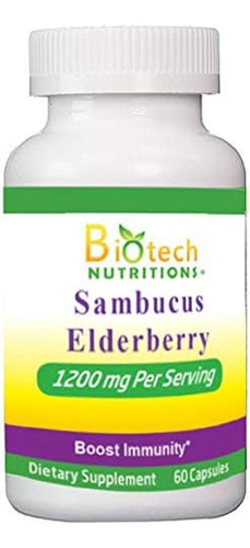 Biotech Nutritions | Sambucus Elderberry | 60 Capsules