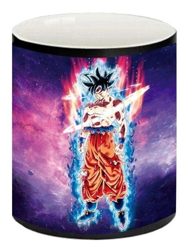 Taza Mágica 3d Goku Ultra Instinto Dragon Ball Super