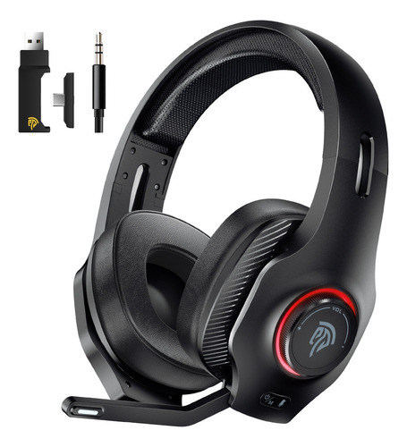 Easysmx V02w Audifonos Inalambricos Bluetooth Rgb Con Micrófono Desmontable cancelación De Ruido Diadema Auriculares para juegos