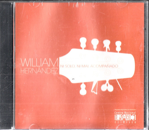 William Hernandez Ni Solo Ni Mal Cd Original Nue Promo