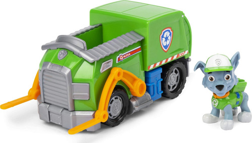 Figura Rocky Camion Reciclaje Cachorro Paw Patrol Juguete