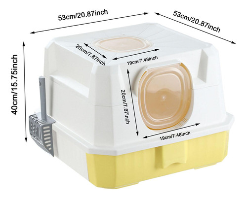 Caja De Arena Para Gatos Completamente Cubierta Caja De
