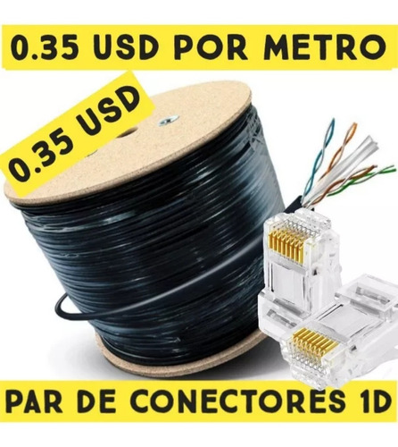 Cable Utp Intemperie Exteriores Por Metros Redes ,camara 