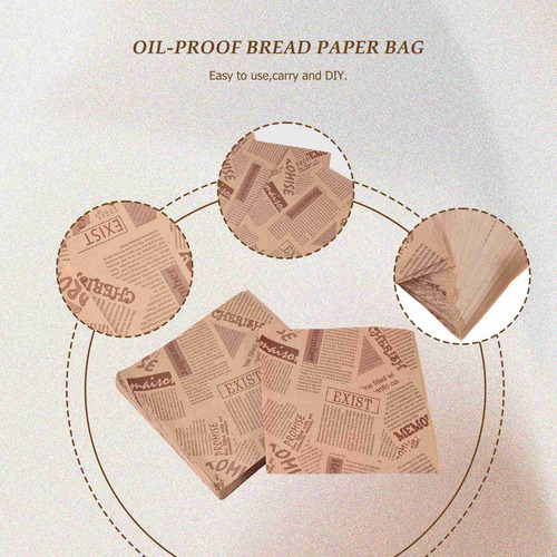 100 Bolsas De Pan Para Sándwiches, 12 X 12 Cm, Galletas, Ros